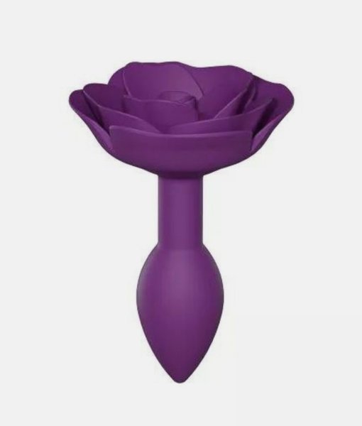 Love to Love Open Roses Size S Butt Plug Purple