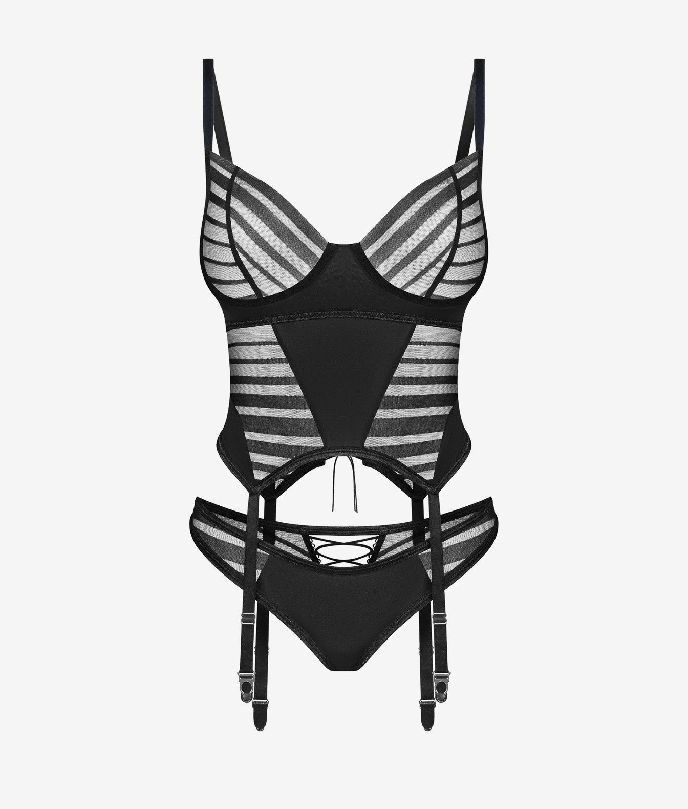 Exquisite Lune Bellis gorset i stringi