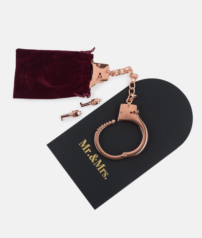 Luxure by Mr.&Mrs. kajdanki metalowe rose gold Luxure by Mr.&Mrs. kajdanki metalowe rose gold