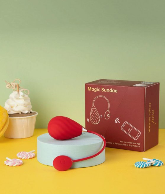 Magic Motion Magic Sundae App Controlled Love Egg Red