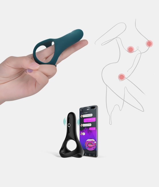 Magic Motion Rise Smart Wearable Cockring Green
