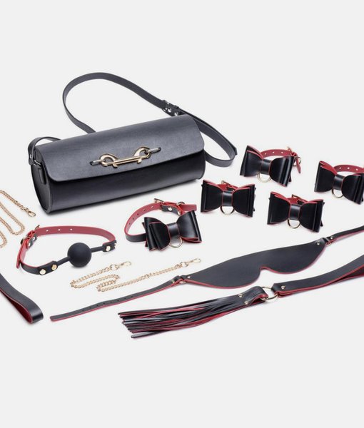 Master Series Bow Luxury BDSM Set With Travel Bag