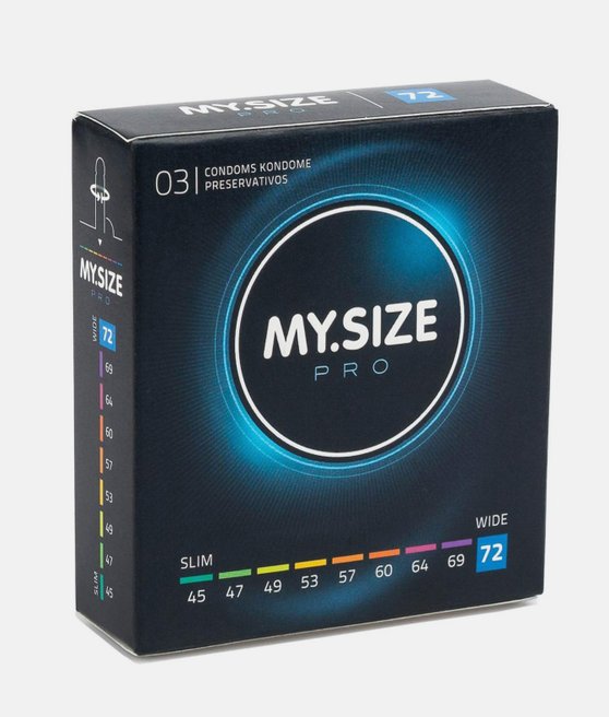 MYSIZE Pro 72 mm 3 pieces