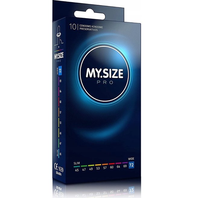 MYSIZE Pro 72 mm 10 pieces