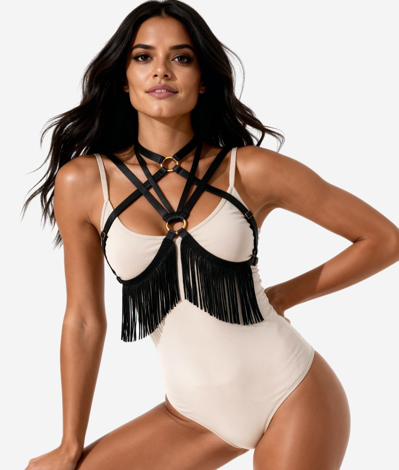 NAKAI So Arvella harness z frędzlami