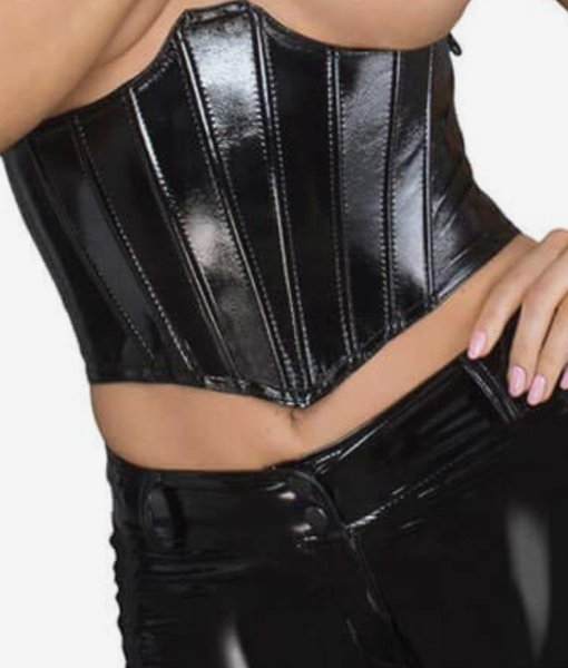 Noir Handmade F211 eco leather corset
