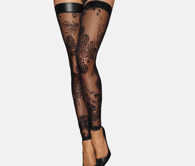 Noir Handmade F243 tulle stockings