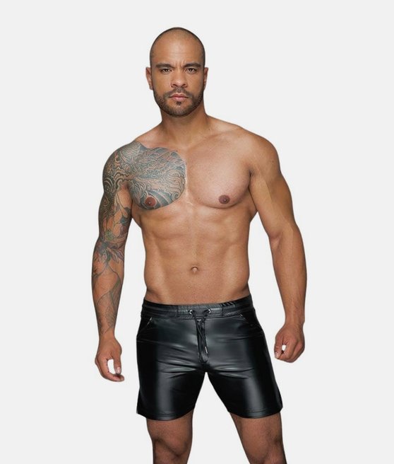 Noir Handmade H061 men's powerwetlook shorts