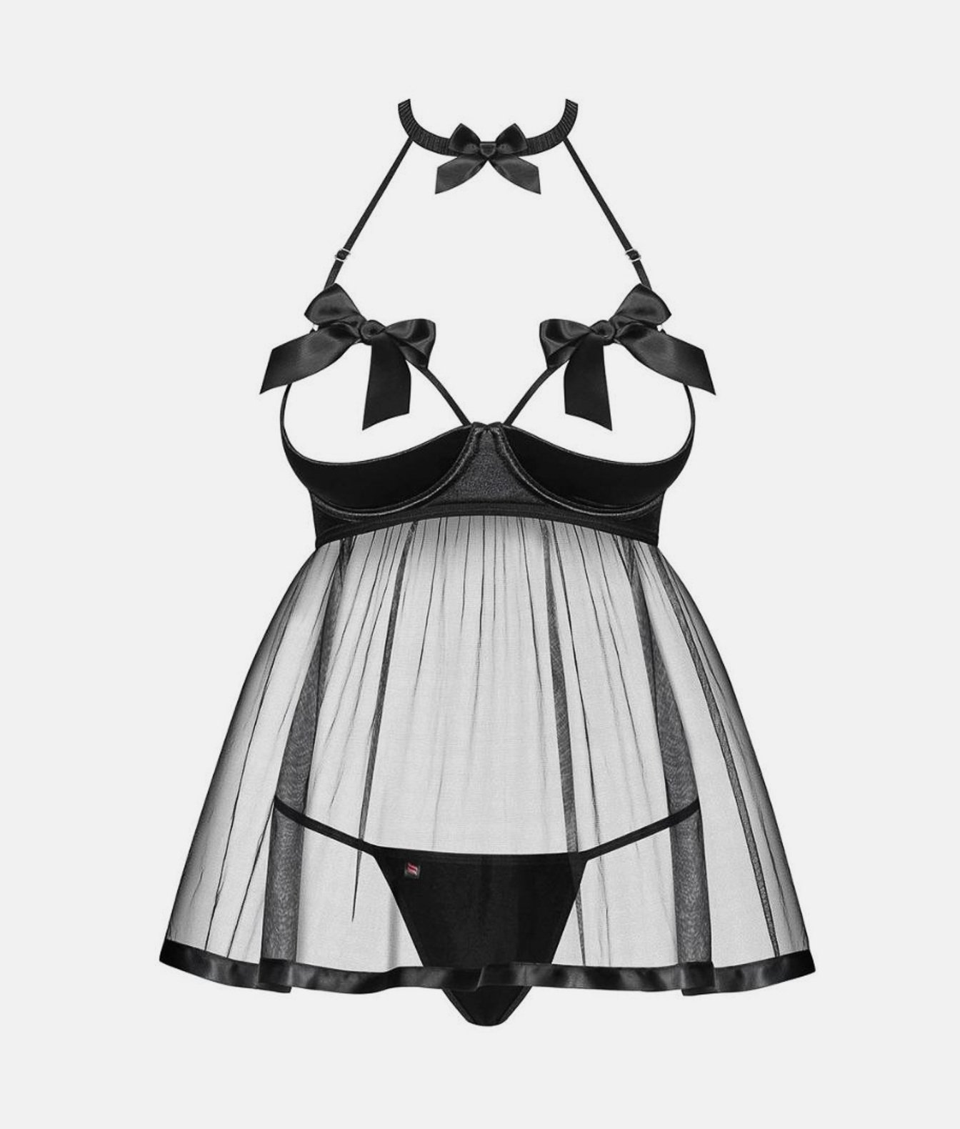 Obsessive Delishya černé babydoll tanga