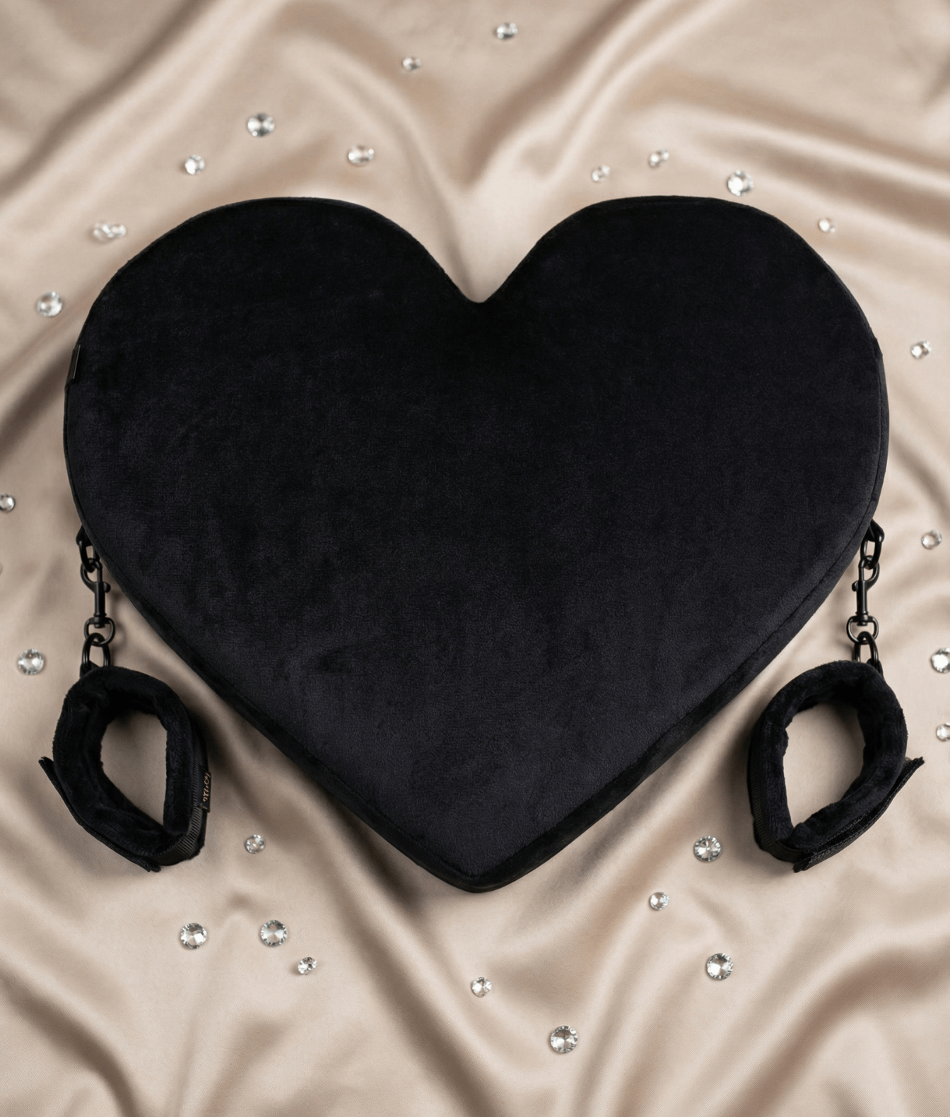 Mr. & Mrs. Poduszka pozycjonująca serce czarna