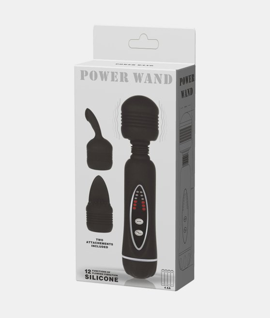 Black Power Wand with 2 Heads