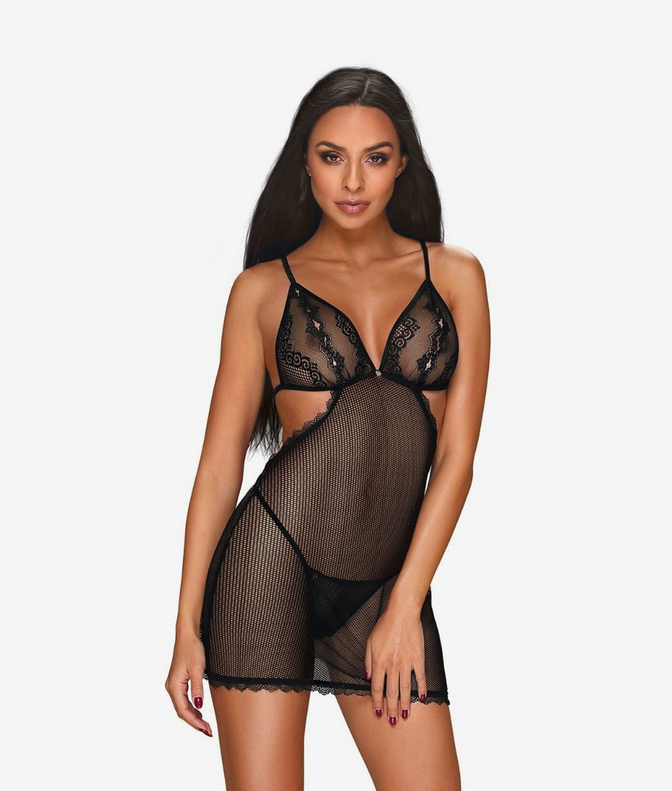 Obsessive Millagro černé košilka tanga