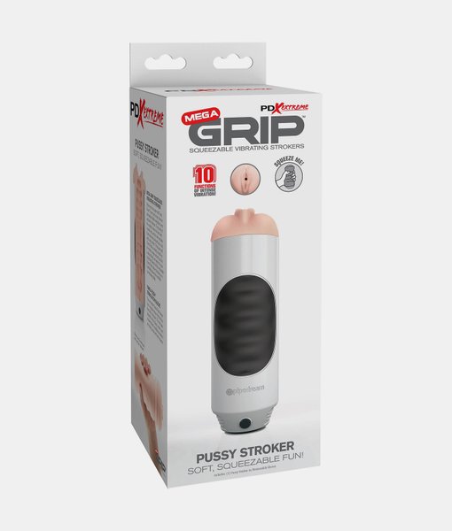 PDX Extreme Mega Grip Vibrating Stroker Pussy vibrační masturbátor