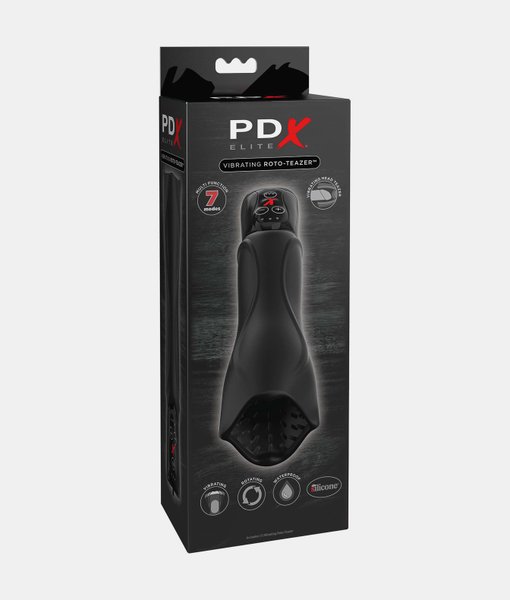 PDX Elite Vibrating Roto Teazer rotační a vibrační masturbátor