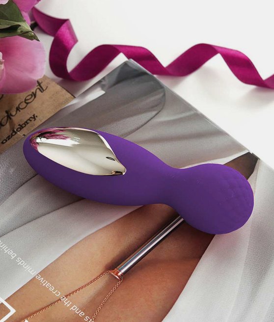 RS Essentials Lovely Leopard Mini Wand Deep Purple