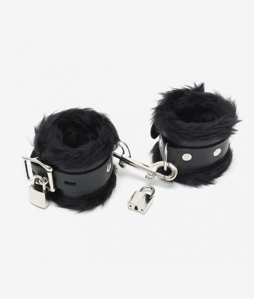 Rimba Padded Handcuffs with padlocks and fur