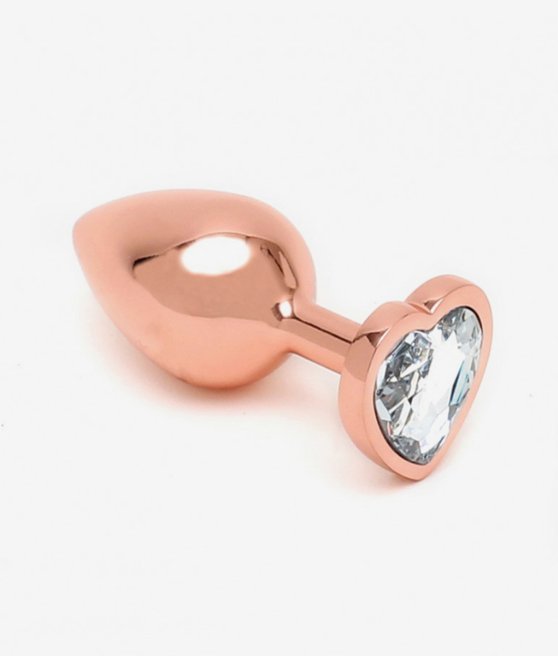 Rimba Toys Pisa Heart Shaped Butt Plug Rose Gold