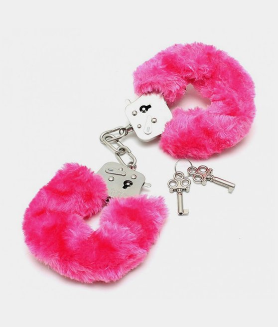 Rimba Police Handcuffs with Pink Fur