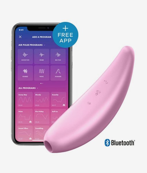 Satisfyer Curvy 3 Pink / incl Bluetooth and App stimulátor klitorisu