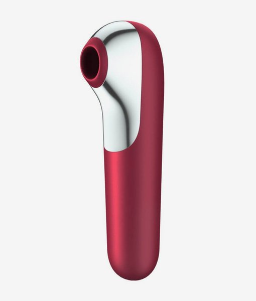 Satisfyer Dual Love Red / incl Bluetooth and App stimulátor klitorisu