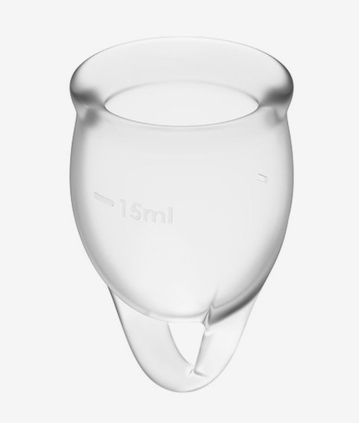 Satisfyer Feel Confident Menstrual Cup Transparent