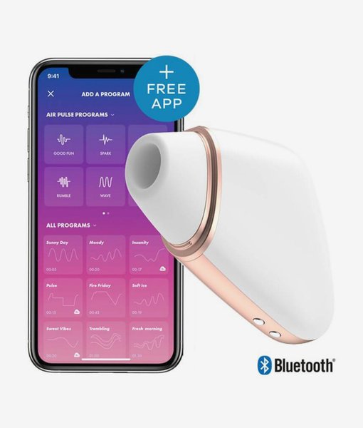 Satisfyer Love Triangle White / incl Bluetooth and App stimulátor klitorisu