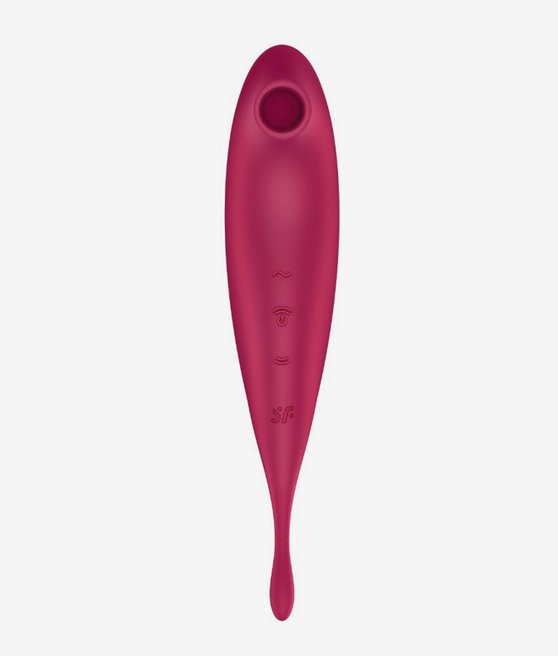 SATISFYER TWIRLING PRO CONNECT APP DARK RED