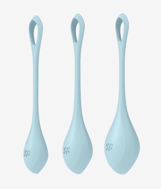 Satisfyer Yoni Power 2 venušiny kuličky Set Blue