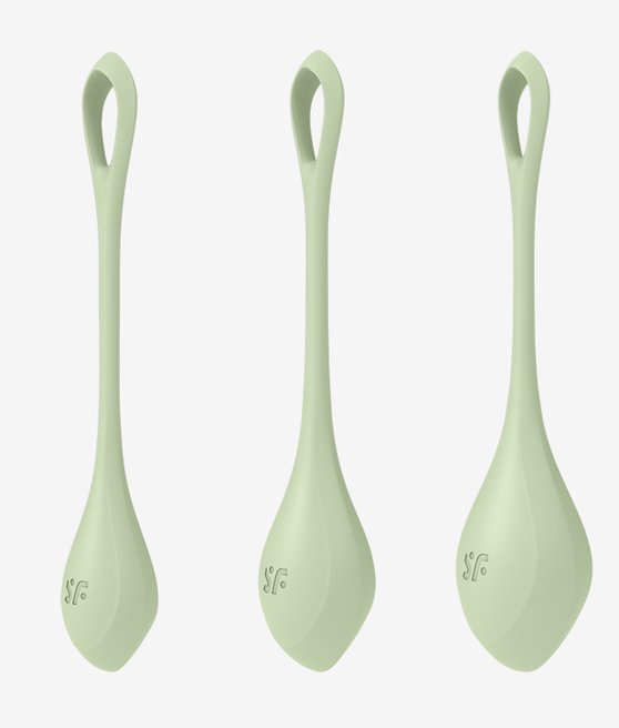 Satisfyer Yoni Power 2 venušiny kuličky Set Green