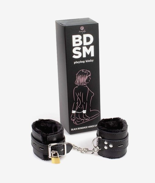 Secret Play Black Bondage Handcuffs Bdsm Collection