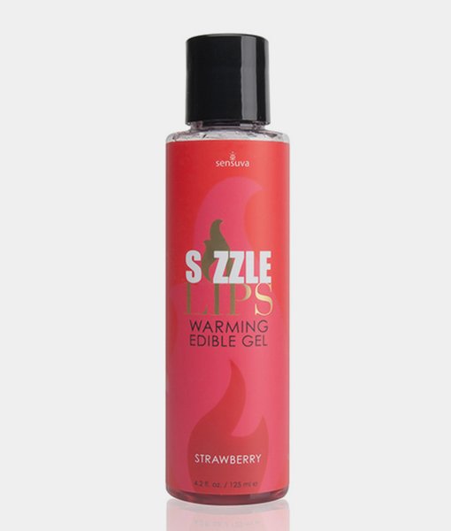 Sensuva Sizzle Lips Warming Edible Gel Strawberry 125 ml