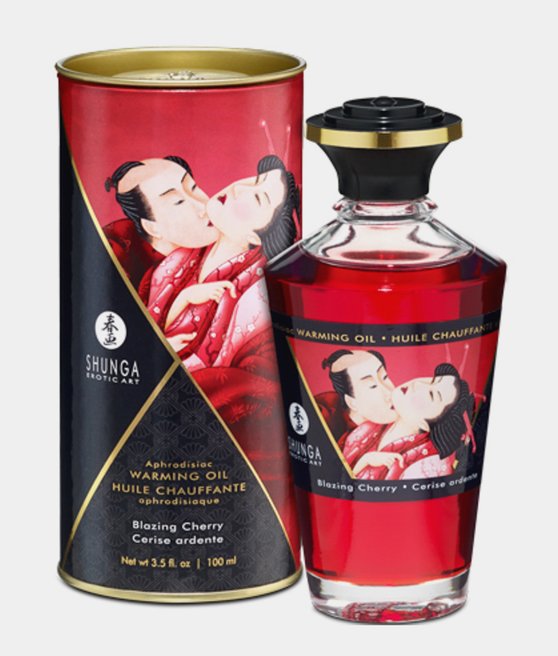 Shunga Aphrodisiac Warming Oil Blazing Cherry 100 ml