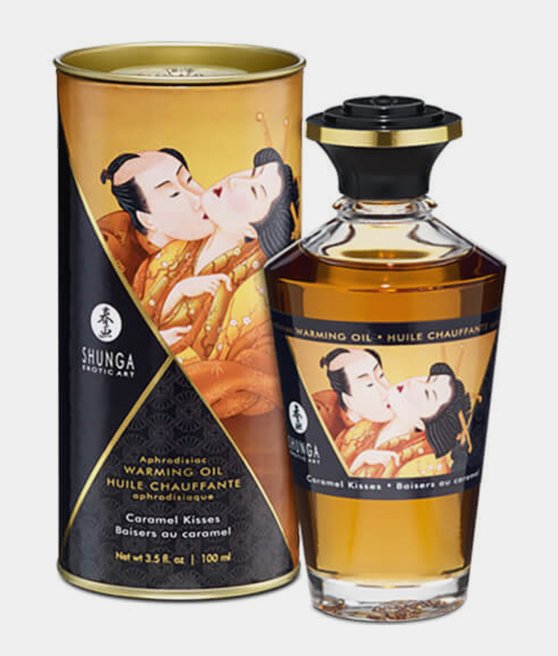 Shunga Aphrodisiac Warming Oil Caramel Kisses 100 ml