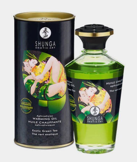 Shunga Aphrodisiac Warming Oil Green Tea 100 ml