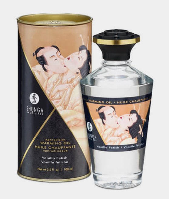 Shunga Aphrodisiac Warming Oil Vanilla Fetish 100 ml