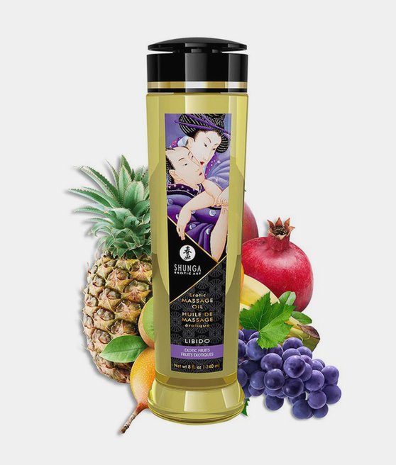 EROTIC MASSAGE OIL LIBIDO EXOTIC FRUITS 240 ML