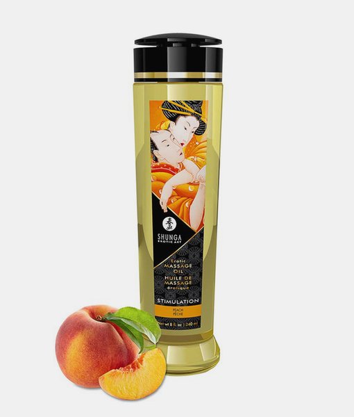 Shunga Massage Oil Stimulation Peaches