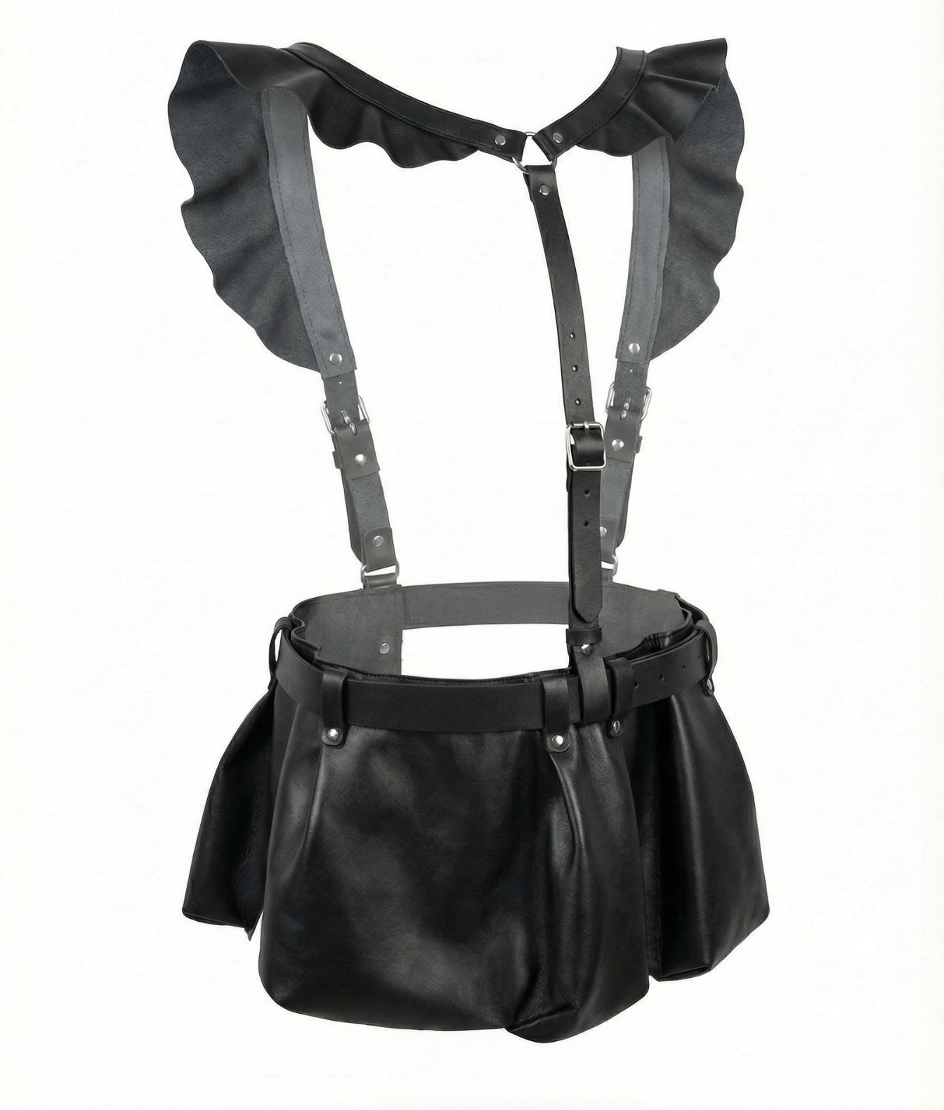 NAKAI Uprząż modowa z pasem i spódnicą czarna