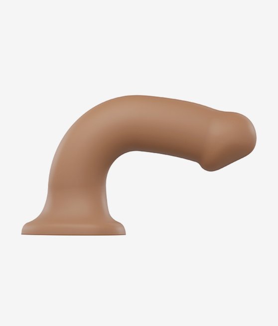 StrapOnMe SemiRealistic Dual Density Bendable Dildo Caramel XL