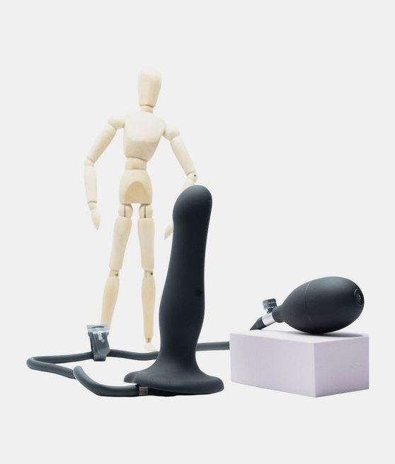StrapOnMe Inflatable Dildo Black