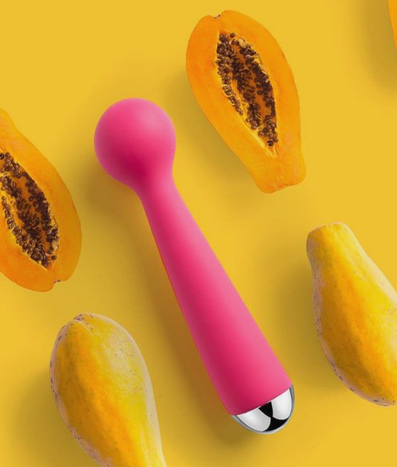 Svakom Emma Mini Wand Massager Plum Red