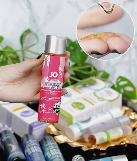 System JO Organic NaturaLove Lubricant Strawberry 120 ml