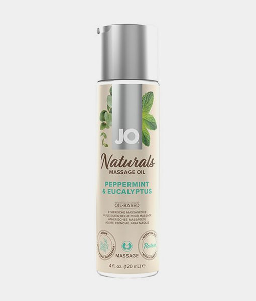 System JO Naturals Massage Oil Peppermint Eucalyptus 120 ml