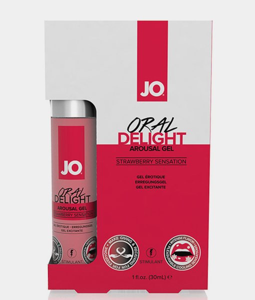 System JO Oral Delight Arousal Gel Strawberry Sensation 30 ml