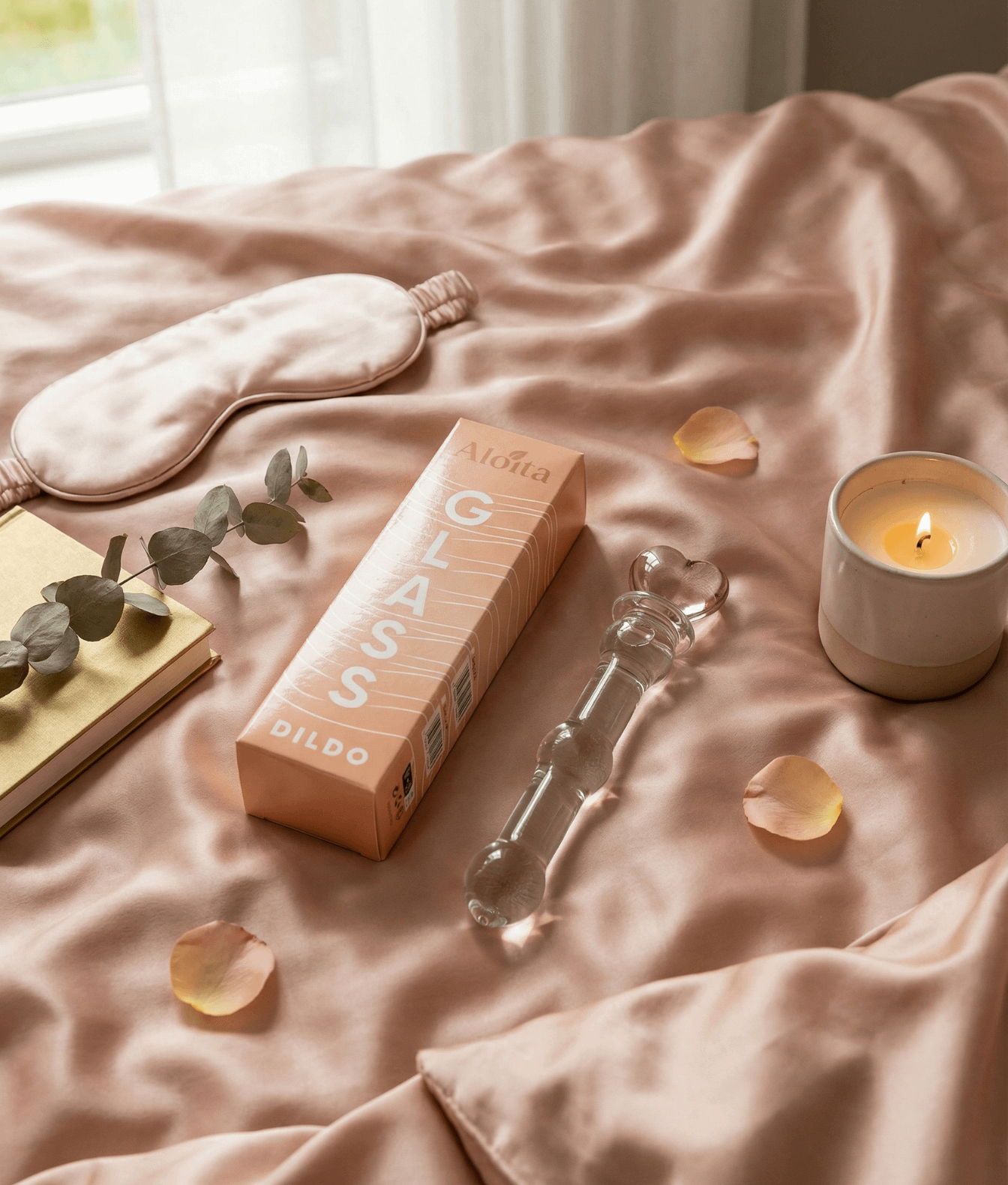 ALOITA Crystal Heart masażer szklany borokrzemowy