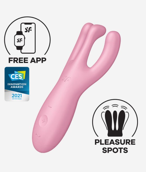 SATISFYER THREESOME 4 CONNECT APP PINK