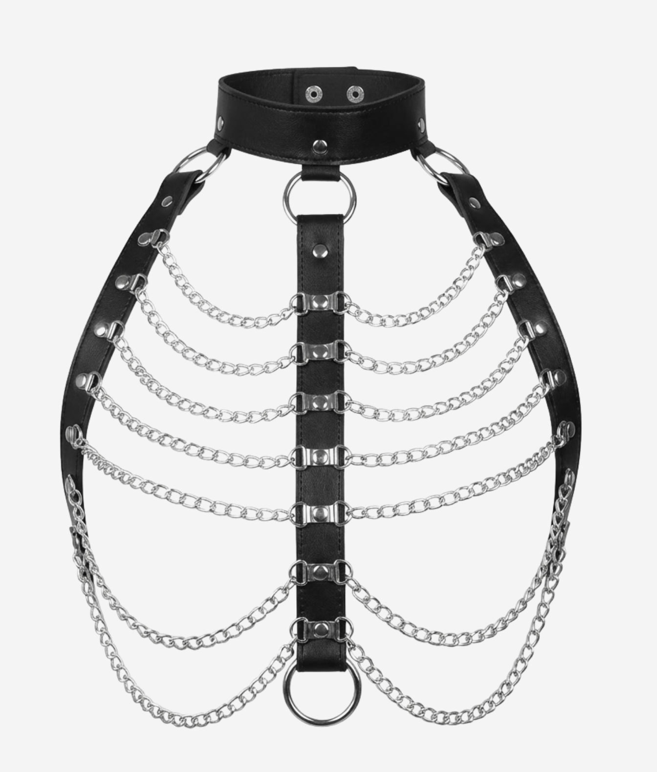 NAKAI ostry harness z łańcuszkami
