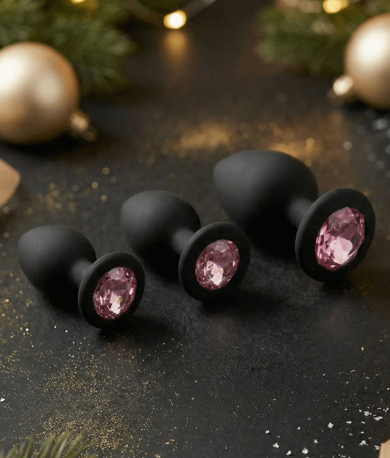 N69 zestaw silikonowych korków ozdobnych z kryształkiem